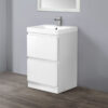 Floor Standing 600mm Bathroom Vanity Unit Basin Sink Storage Cabinet Furniture Gloss White