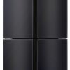 Fridgemaster MQ79394FFB American Fridge Freezer - Black