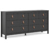 Furniture To Go - Barcelona Double Dresser 4+4 Drawers in Matt Black