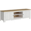 Furniture To Go - Celesto 2 Door Wide tv Unit in White and Oak