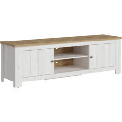 Furniture To Go - Celesto 2 Door Wide tv Unit in White and Oak