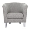 Furniture To Go - Cleveland Armchair in Nova Light Grey - Nova Light Grey