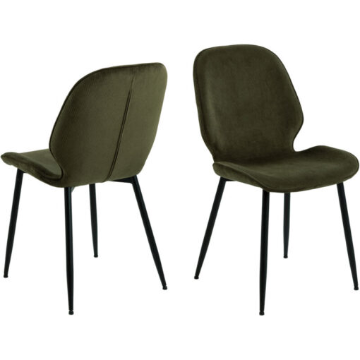 Furniture To Go - Femke Dining Chair in Olive Green Set of 4