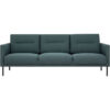 Furniture To Go - Larvik 3 Seater Sofa - Dark Green, Black Legs