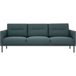 Furniture To Go - Larvik 3 Seater Sofa - Dark Green, Black Legs