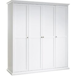 Furniture To Go - Paris Wardrobe with 4 Doors in White