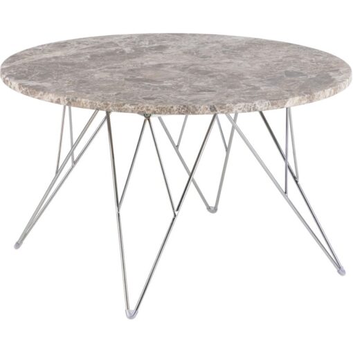 Furniture To Go - Prunus Round Coffee Table with Grey-Brown Marble Top