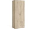 Furniture To Go - Space Wardrobe - 2 Doors 3 Drawers in Oak 2000