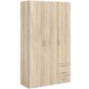 Furniture To Go - Space Wardrobe - 3 Doors 3 Drawers in Oak 2000