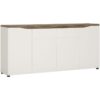 Furniture To Go - Toledo 4 Door 2 Drawer Sideboard in White and Oak