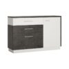 Furniture To Go - Zingaro 1 Door 2 Drawer 1 Compartment Sideboard in Grey and White