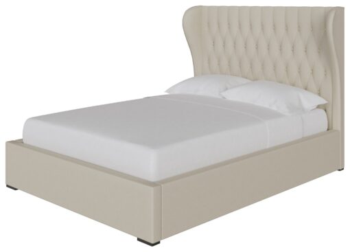 GFW Dakota Double Fabric End Lift Ottoman Bed - Natural