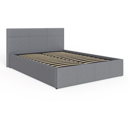 GFW End Lift Ottoman Storage Bed Double Grey