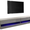 GFW Galicia 150cm LED Wall TV Unit - Grey