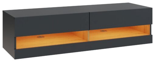 GFW Leon 180cm LED Wall TV Unit - Anthracite