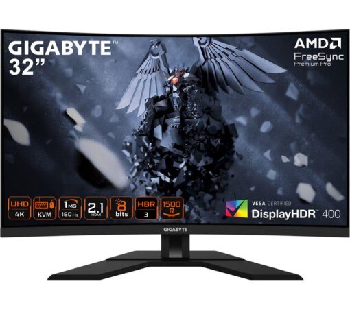 GIGABYTE M32UC 4K Ultra HD 31.5" VA LED Curved Gaming Monitor - Black, Black