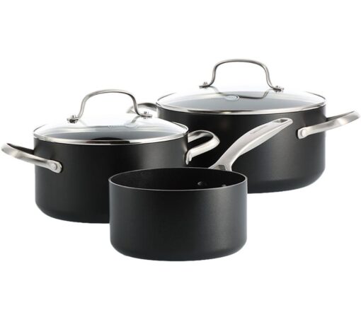 GREENPAN Copenhagen CC005215-001 3-piece Non-stick Cookware Set - Black