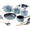 GREENPAN Mayflower CC001596-001 13-piece Non-stick Cookware Set - Blue