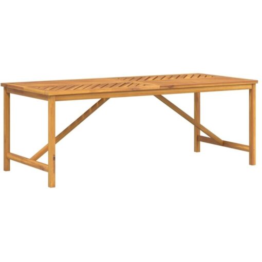 Garden Dining Table 200x90x74 cm Solid Wood Acacia Vidaxl Brown