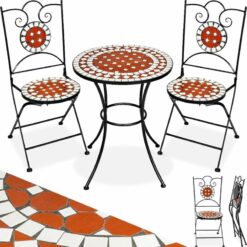 Garden Table and Chairs - bistro set with mosaic - garden table and chairs, outdoor table and chairs, garden table and chairs set