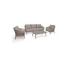 Garden Trading - Lynton 3 Seater Sofa & Arm Chairs Seat Coffee Table Set Wooden