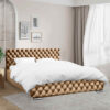 Giorgio Bed Single Plush Velvet Mustard