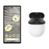 Google Pixel 7a (128 GB, Snow) & Pixel Buds A-Series Wireless Bluetooth Earphones Bundle, White