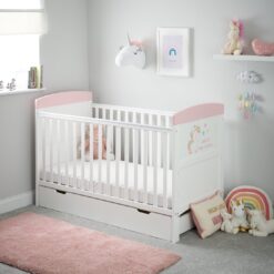 Grace Inspire Cot Bed & Underdrawer - Unicorn