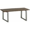 Grey Essential Live Edge Wood & Metal Coffee Table