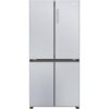 HAIER HCR3818ENMM Fridge Freezer - Platinum Inox, Silver/Grey