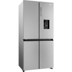 HAIER HCR3818EWMM Fridge Freezer - Platinum Inox, Silver/Grey