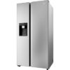 HAIER HSW59F18DIMM American-Style Smart Fridge Freezer - Platinum Inox, Silver/Grey