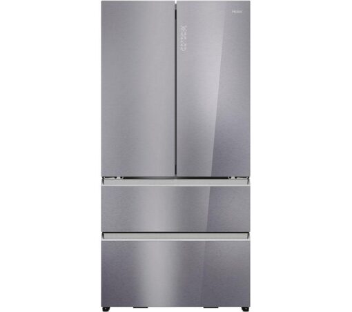 HAIER Series 7 HFR79F19EFGK Fridge Freezer - Sapphire Glass, Silver/Grey