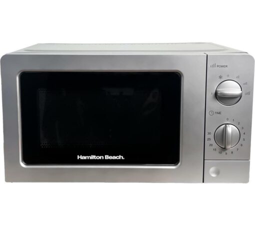 HAMILTON BEACH HB70T20S Compact Solo Microwave - Silver, Silver/Grey