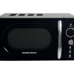 HAMILTON BEACH Retro HB70H20B Compact Solo Microwave - Black, Black