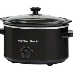 HAMILTON BEACH The Comfort Cook Slow Cooker - Black, Black