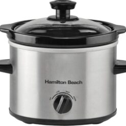 HAMILTON BEACH The Comfort Cook Slow Cooker - Silver, Silver/Grey