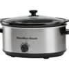 HAMILTON BEACH The Family Favourite Slow Cooker - Silver, Silver/Grey