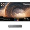 HISENSE 120L5HTUKA Smart 4K Ultra HD HDR Laser TV with Amazon Alexa, Silver/Grey