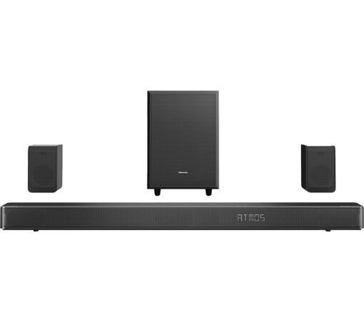 HISENSE AX5125H 5.1.2 Wireless Sound Bar with DTS VirtualX & Dolby Atmos - Black, Black