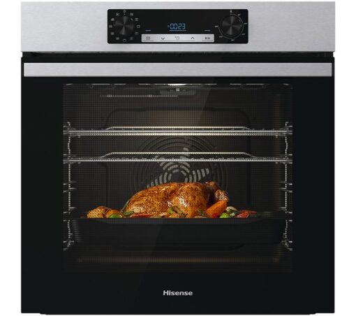 HISENSE BI62212AXUK Electric Steam Oven - Black & Stainless Steel, Stainless Steel