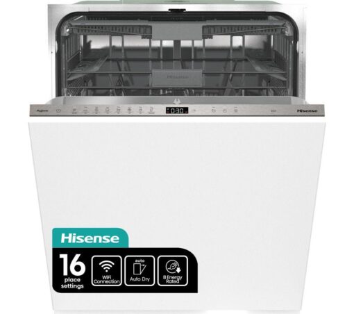 HISENSE HV673B60UK Full-size Fully Integrated WiFi-enabled Dishwasher