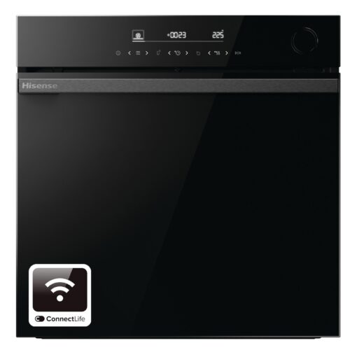 HISENSE Hi6 BlackLine AirFry BSA66346ADBGUK Electric Steam Smart Oven - Jet Black, Black