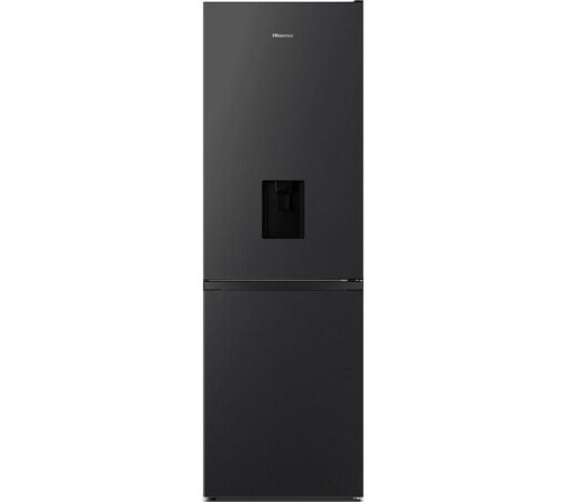 HISENSE RB390N4WBE 60/40 Fridge Freezer - Black, Black