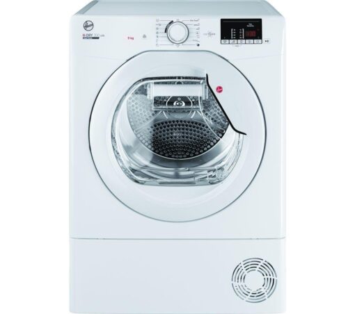 HOOVER H-Dry 350 HLE H9A2DE-80 WiFi-enabled 9 kg Heat Pump Tumble Dryer - White, White