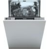 HOOVER HDIH 2T1047-80 Slimline Fully Integrated Dishwasher, Silver/Grey