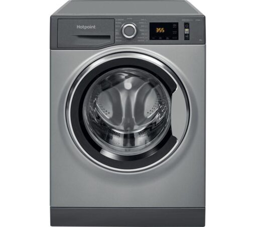 HOTPOINT ActiveCare NM11 846 GC A UK N 8 kg 1400 Spin Washing Machine - Graphite, Silver/Grey