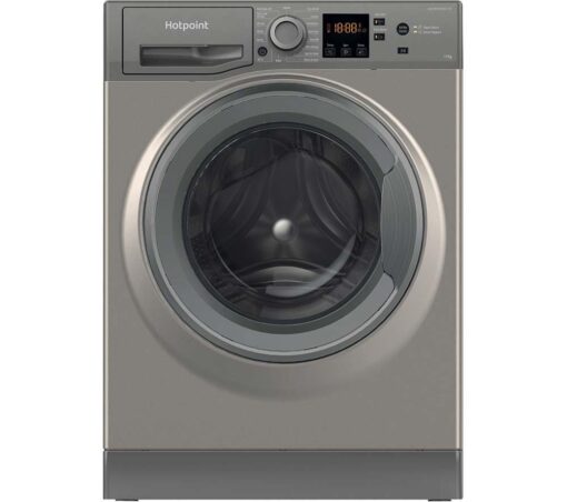 HOTPOINT Anti-stain NSWM 1146 W UK 11 kg 1400 Spin Washing Machine - White, Silver/Grey