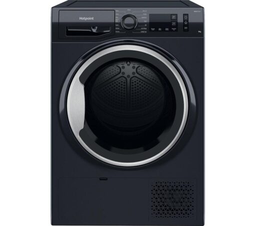 HOTPOINT Crease Care NT M11 92BSK UK 9 kg Heat Pump Tumble Dryer - Black, Black