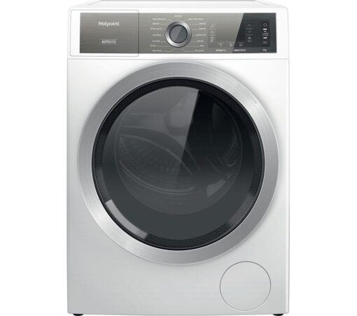 HOTPOINT Gentlepower H8 99AD GPOWER UK 9 kg 1400 Spin Washing Machine - White, White